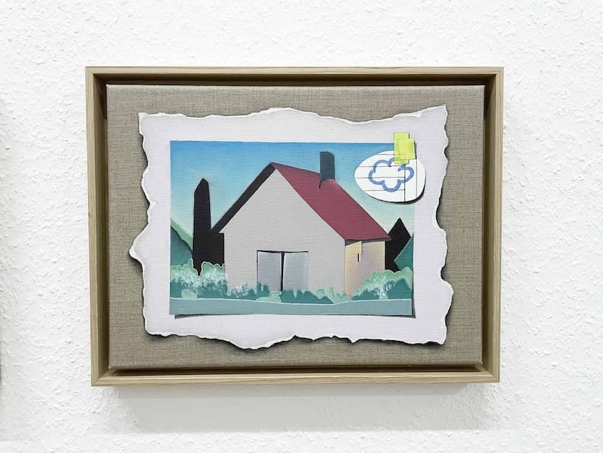 Haus I, Öl auf Leinwand