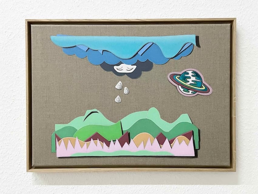 Ringfall Hinter Dem Irrweg, 50 x 70 cm, Öl auf Leinwand