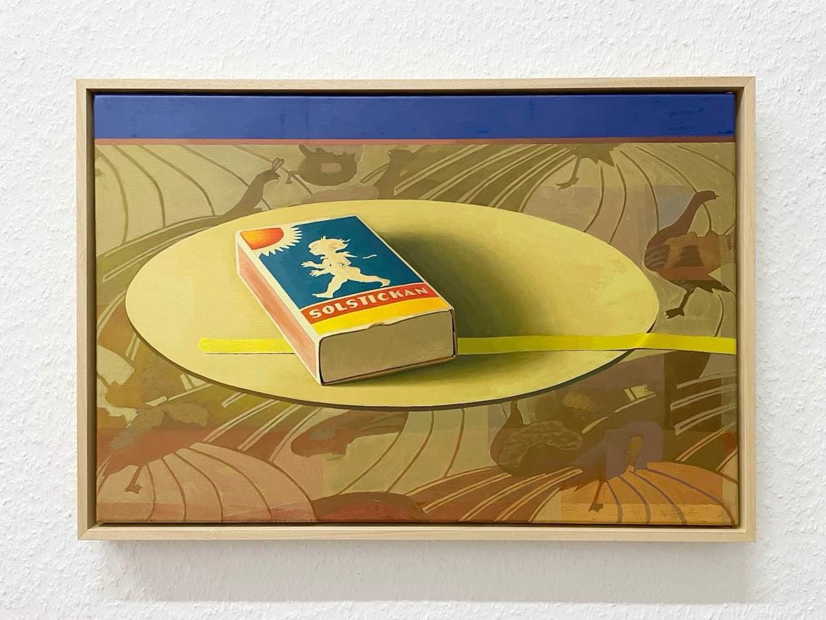 Im Schnee und Regen, den Winden entgegen, 60 x 40 x 2cm, Öl auf Leinwand